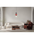 Andrea 43cm Slim Pendant Ceiling Light Black Grey Red-5