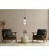 Andrea Slim Pendant Ceiling Light Black Grey-5