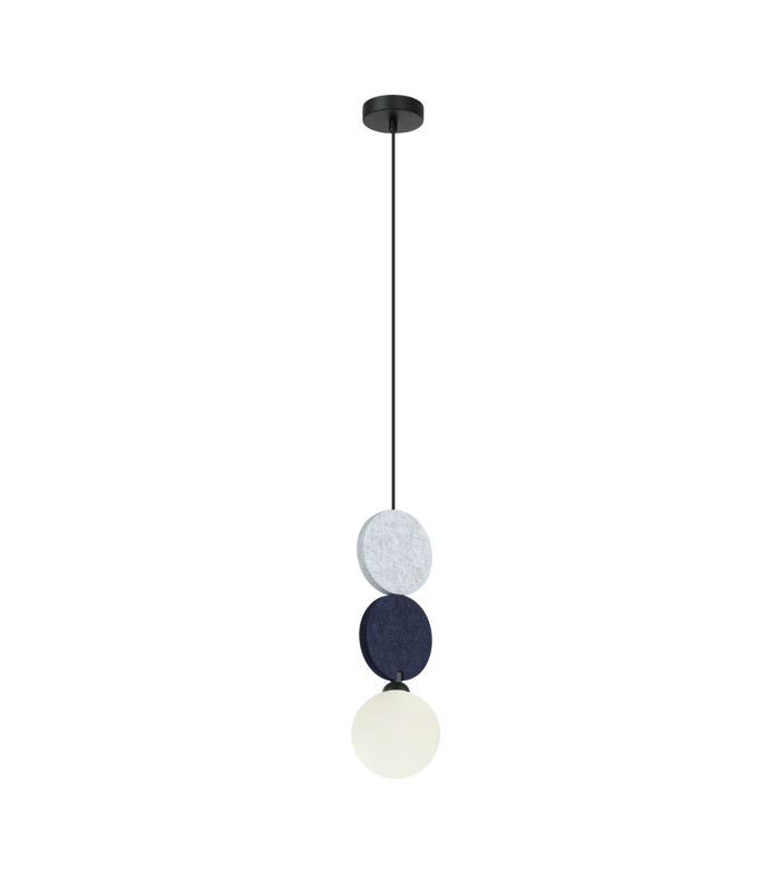 Andrea Slim Pendant Ceiling Light Black Grey Blue Navy Blue-1