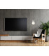 Balos I Slim Pendant Ceiling Light Matt Black with Opal Grey Ceramic Shades 3000K Warm White-5