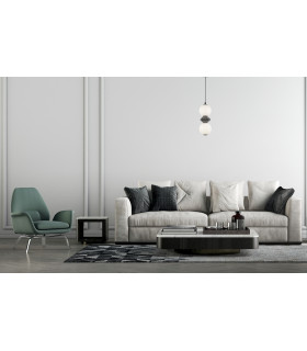 Balos III Slim Pendant Ceiling Light Matt Black with Opal Grey Ceramic Shades 3000K Warm White-5