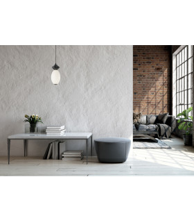 Balos II Slim Pendant Ceiling Light Matt Black with Opal Grey Ceramic Shades 3000K Warm White-5