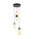 Balos Cluster Pendant Ceiling Light Matt Black 3000K Warm White-1