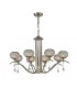 Ceiling Pendant 8 Light Antique Brass, Clear Glass - 1