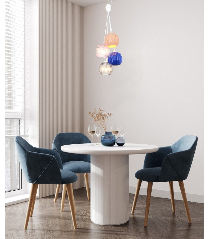 Cases I Cluster Pendant Ceiling Light Matt White 4xE14-5