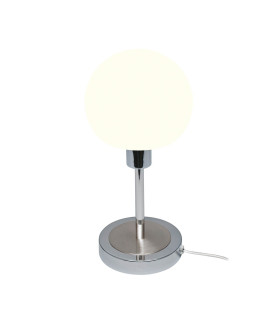 Cave Globe Table Lamp Chrome 3000K Warm White-2