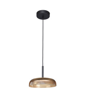 Colle Dome Pendant Ceiling Light Yellow Black 3000K Warm White-1