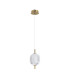 Corado 29cm Slim Pendant Ceiling Light Gold 3000K Warm White-1