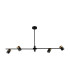 Elice Bar Pendant Ceiling Light Black Brass 4xGU10-1
