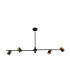 Elice Bar Pendant Ceiling Light Black Brass 4xGU10-2
