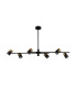 Elice Bar Pendant Ceiling Light Black Brass 6xGU10-1