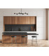Elice Bar Pendant Ceiling Light Black Brass 6xGU10-5