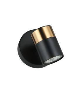 Elice Single Spotlight Black Brass-1