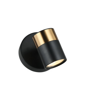 Elice Single Spotlight Black Brass-2