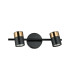 Elice Twin Ceiling Spotlight Black Brass 2xGU10-1
