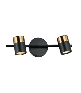 Elice Twin Ceiling Spotlight Black Brass 2xGU10-2