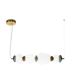 Evans I Bar Pendant Ceiling Light Gold 3000K Warm White-1