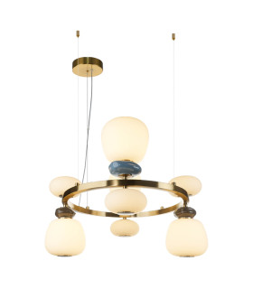 Evans Globe Pendant Ceiling Light Gold 3000K Warm White-1