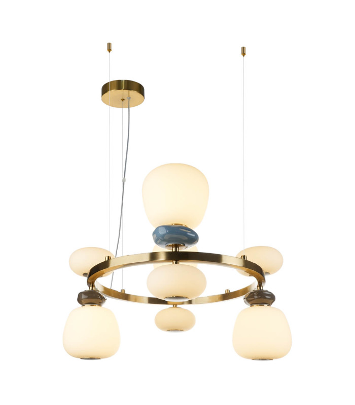 Evans Globe Pendant Ceiling Light Gold 3000K Warm White-1