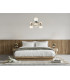 Evans Globe Pendant Ceiling Light Gold 3000K Warm White-5