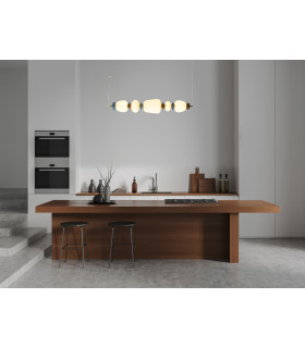Evans III Bar Pendant Ceiling Light Gold 3000K Warm White-5