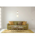 Evans 58cm Slim Pendant Ceiling Light Gold 3000K Warm White-5