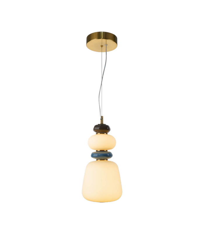 Evans 37cm Slim Pendant Ceiling Light Gold 3000K Warm White-2
