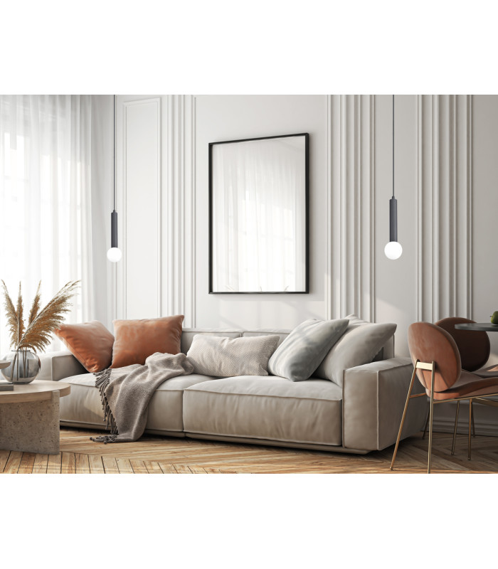 Filano Slim Pendant Ceiling Light Sand Black-5