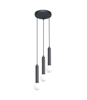Filano Cluster Pendant Ceiling Light Sand Black 3xG9-1