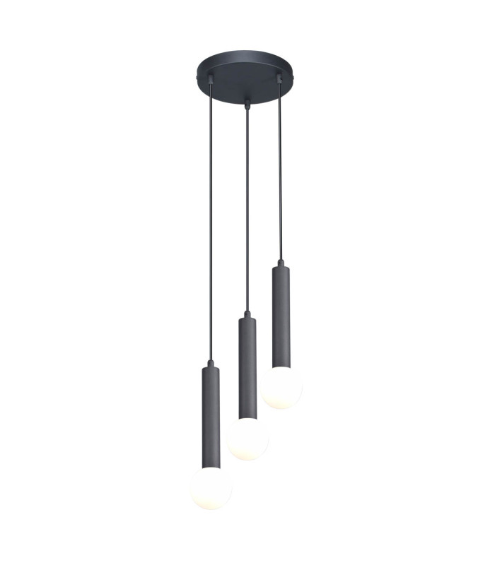 Filano Cluster Pendant Ceiling Light Sand Black 3xG9-2