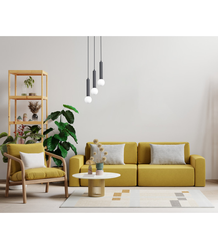 Filano Cluster Pendant Ceiling Light Sand Black 3xG9-5