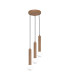 Filano Cluster Pendant Ceiling Light Brown 3xG9-1