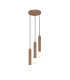 Filano Cluster Pendant Ceiling Light Brown 3xG9-2