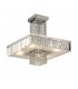 Semi Flush Ceiling 6 Light Polished Chrome, Crystal - 1