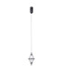 Fuente Slim Pendant Ceiling Light Matt Black Gold 3000K Warm White-1