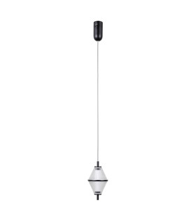 Fuente Slim Pendant Ceiling Light Matt Black Gold 3000K Warm White-1
