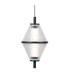Fuente Slim Pendant Ceiling Light Matt Black Gold 3000K Warm White-3