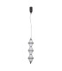 Fuente Slim Pendant Ceiling Light Matt Black 3000K Warm White 3xLED-1