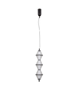 Fuente Slim Pendant Ceiling Light Matt Black 3000K Warm White 3xLED-1
