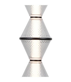 Fuente Slim Pendant Ceiling Light Matt Black 3000K Warm White 3xLED-3