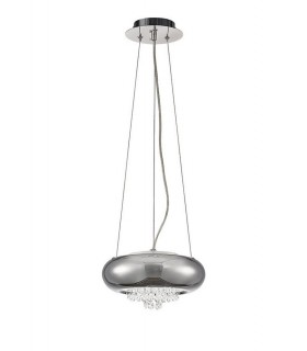 Small Ceiling Pendant 2 Light G9 Polished Chrome, Crystal - 1