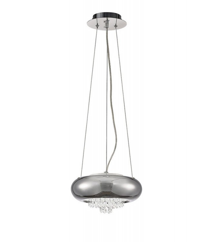 Small Ceiling Pendant 2 Light G9 Polished Chrome, Crystal - 1