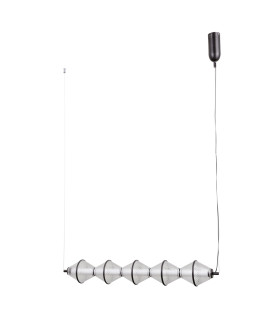 Fuente Bar Pendant Ceiling Light Matt Black 3000K Warm White 5xLED-1