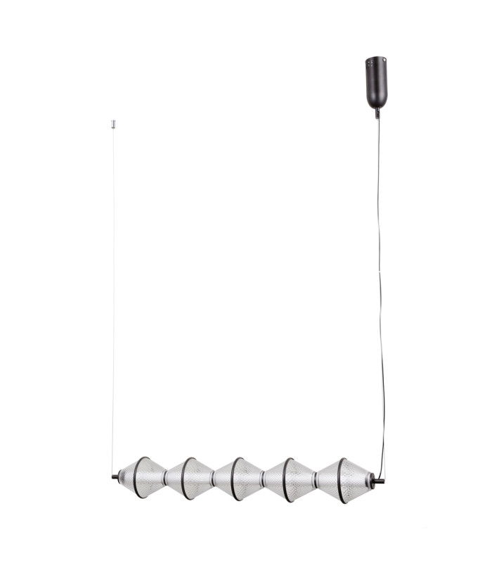 Fuente Bar Pendant Ceiling Light Matt Black 3000K Warm White 5xLED-1