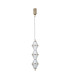 Fuente Slim Pendant Ceiling Light Gold 3000K Warm White 3xLED-1