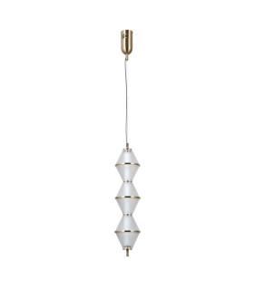 Fuente Slim Pendant Ceiling Light Gold 3000K Warm White 3xLED-1