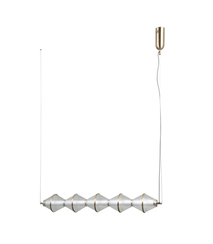 Fuente Bar Pendant Ceiling Light Gold 3000K Warm White 5xLED-1