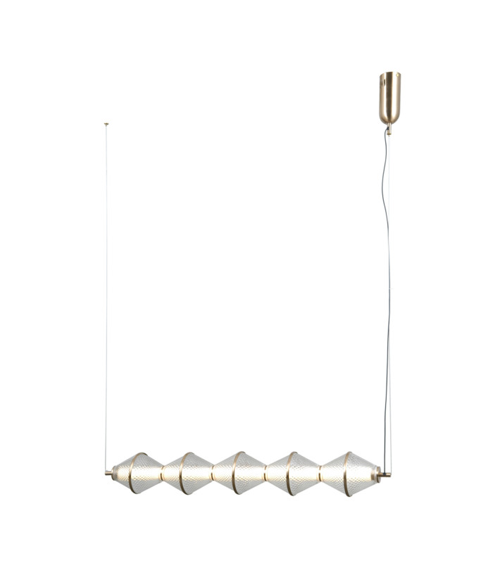 Fuente Bar Pendant Ceiling Light Gold 3000K Warm White 5xLED-2