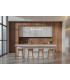 Fuente Bar Pendant Ceiling Light Matt Black 3000K Warm White 5xLED-5
