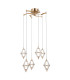 Fuente Cluster Pendant Ceiling Light Gold 3000K Warm White 6xLED-2